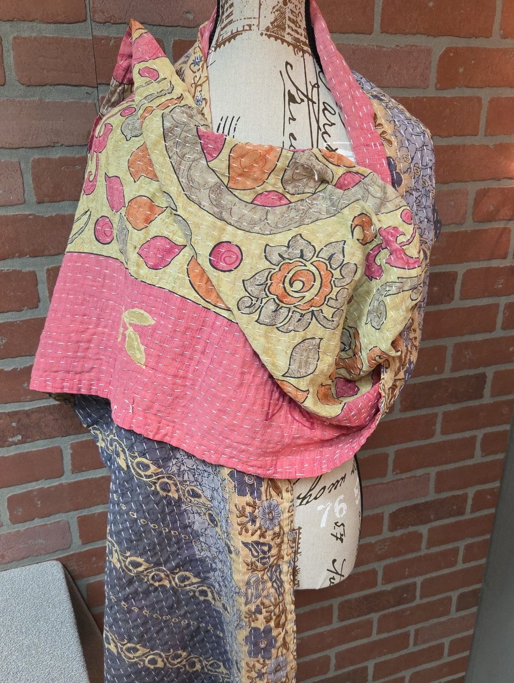 Kantha Scarf Reversible #54